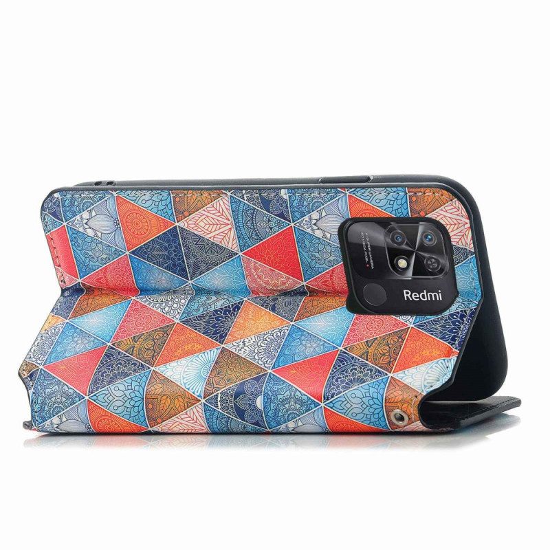Puhelinkuoret Xiaomi Redmi 10C Kotelot Flip Design Rfid Caseneo