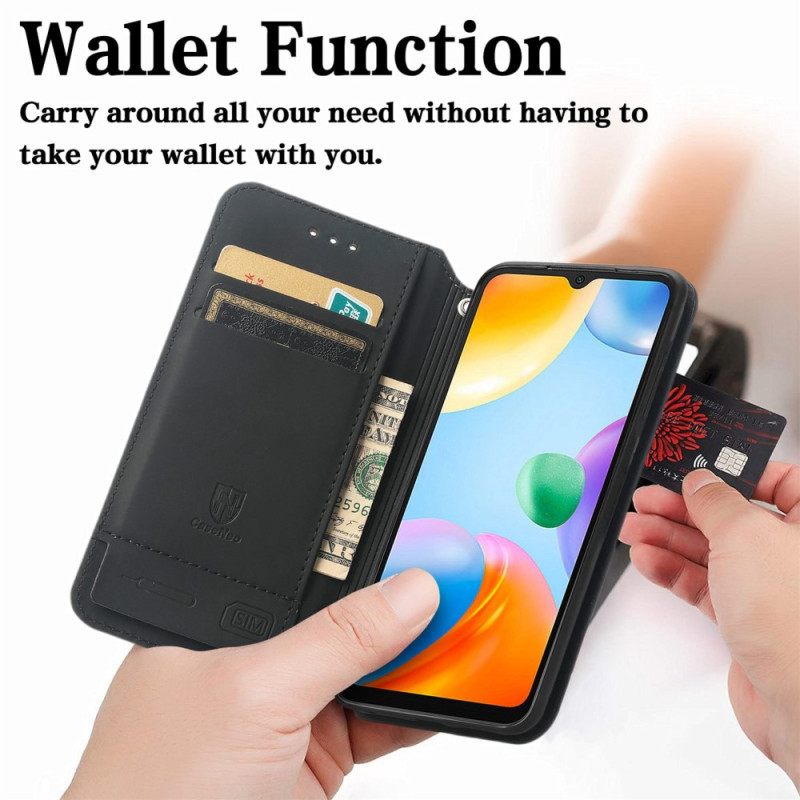 Puhelinkuoret Xiaomi Redmi 10C Kotelot Flip Design Rfid Caseneo