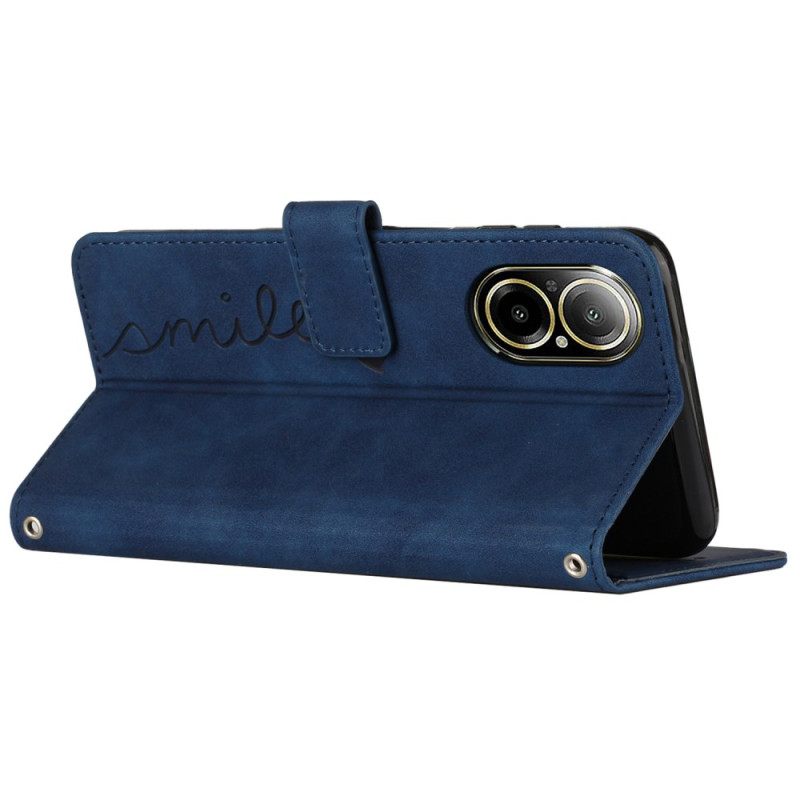 Kotelot Realme C67 Puhelinkuoret Hymyilevä Mokkanahkakuvio