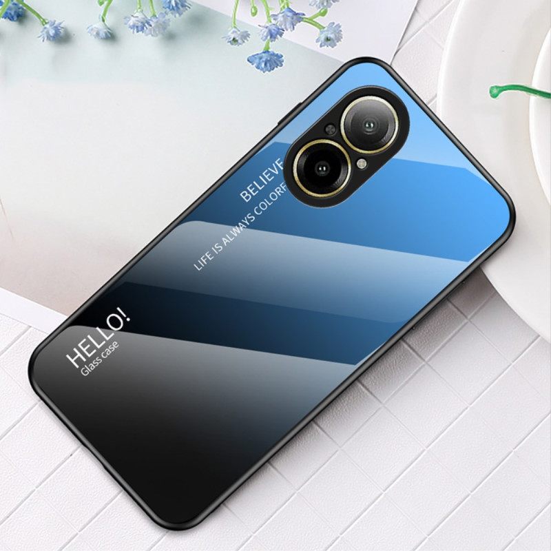 Kuori Realme C67 Hello Karkaistu Lasi