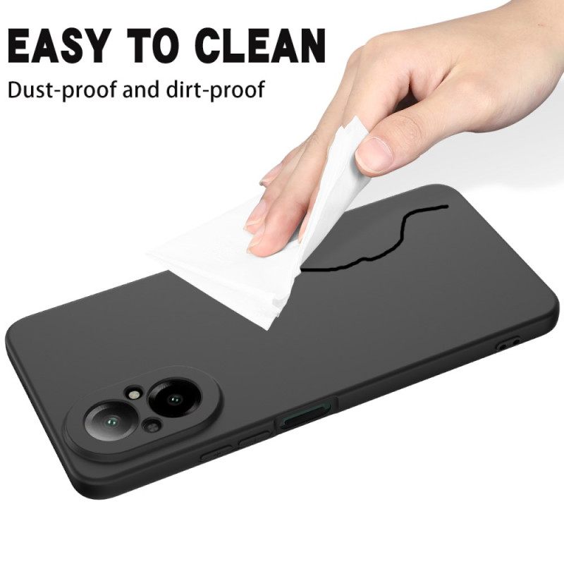 Kuori Realme C67 Nestemäistä Silikonia Hihnalla Suojakuori