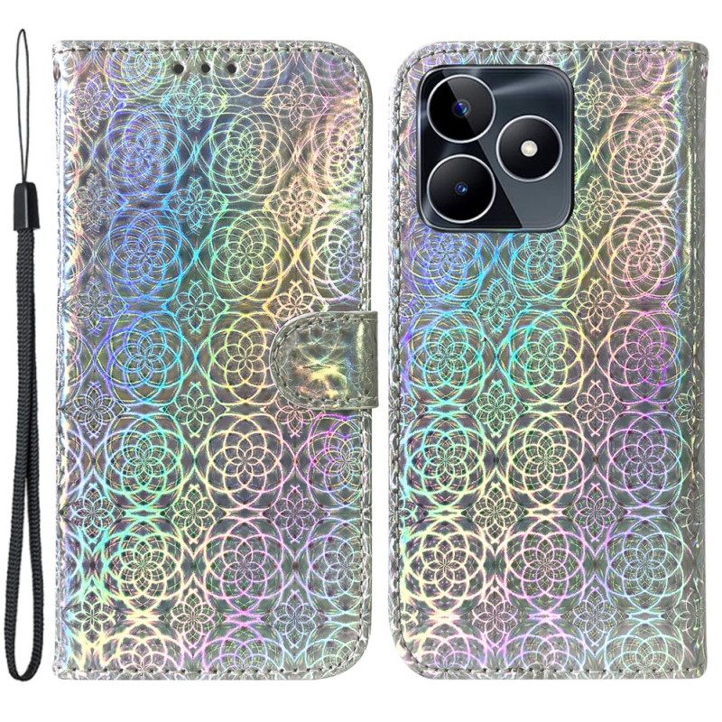 Kotelot Realme C53 Diskotyyli Nauhalla