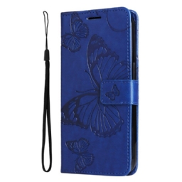 Kotelot Realme C53 Jättiläisperhoset Hihnalla Suojakuori