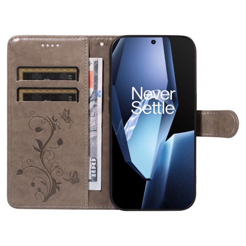 Kuoret Oneplus 13r Kukkakuvioinen Ranneke