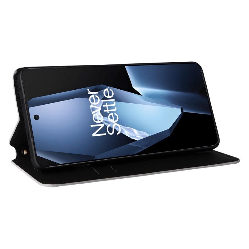 Nahkakotelo Oneplus 13r 3d-timantit Suojakuori