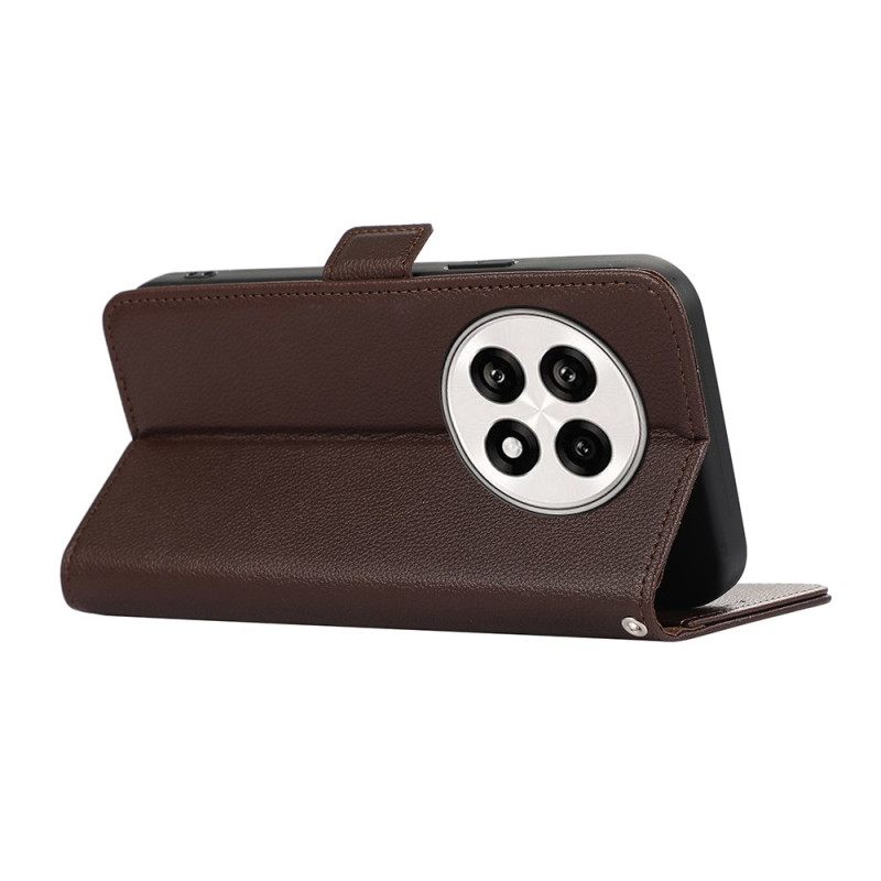 Nahkakotelo Oneplus 13r Paistettua Nahkaa