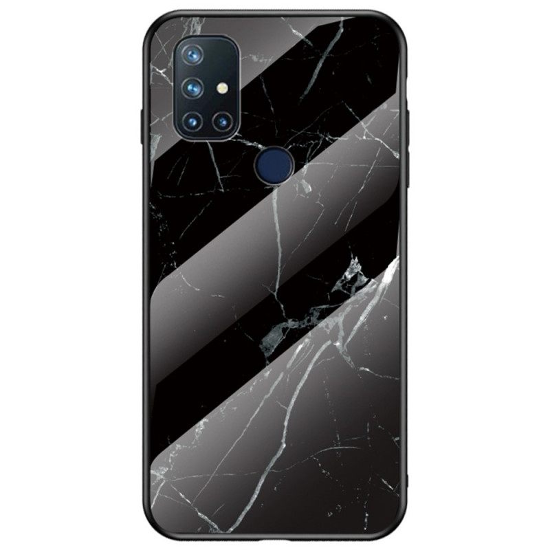 Case OnePlus Nord N10 Tempered Glass Marble Colors