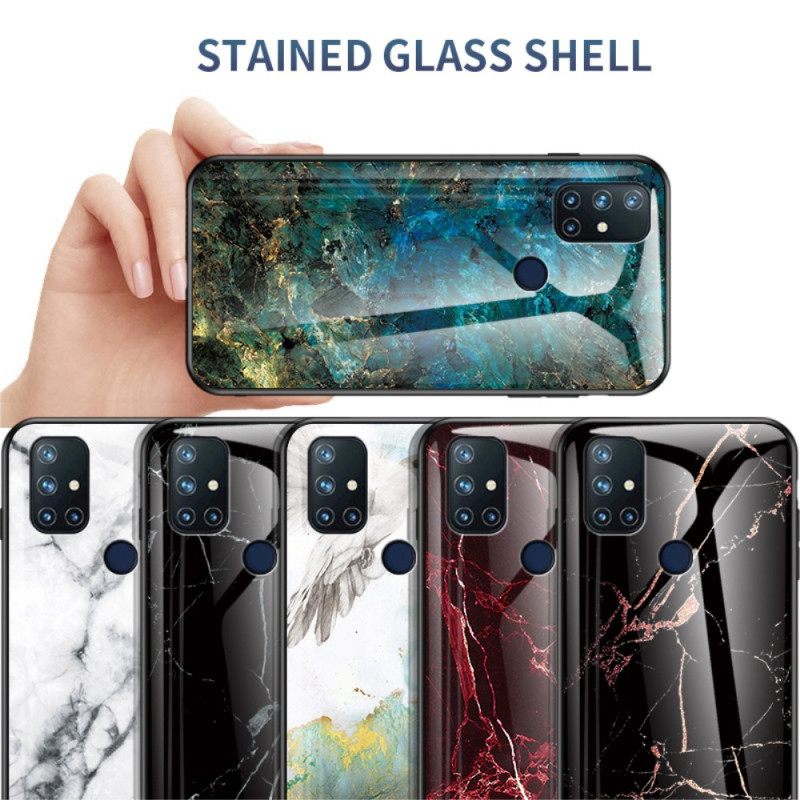Case OnePlus Nord N10 Tempered Glass Marble Colors