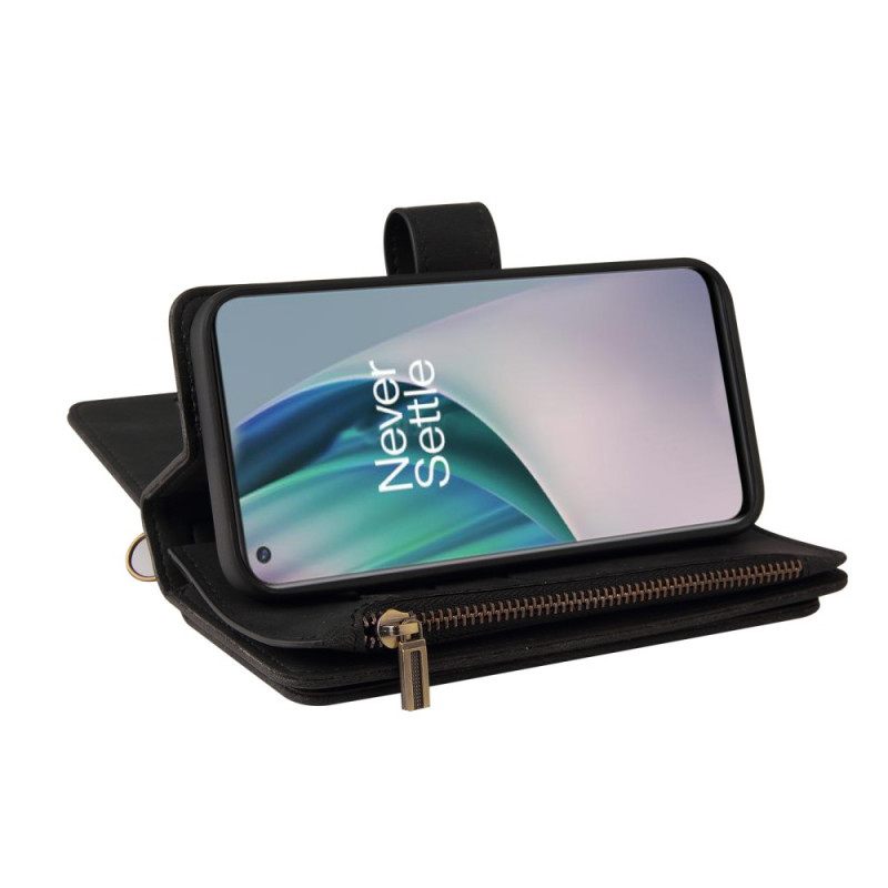 Flip Case OnePlus Nord N10 Monitoiminen 10 Kortin Pidike