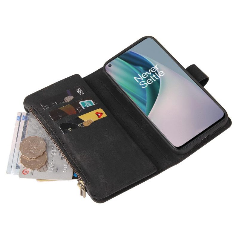 Flip Case OnePlus Nord N10 Monitoiminen 10 Kortin Pidike