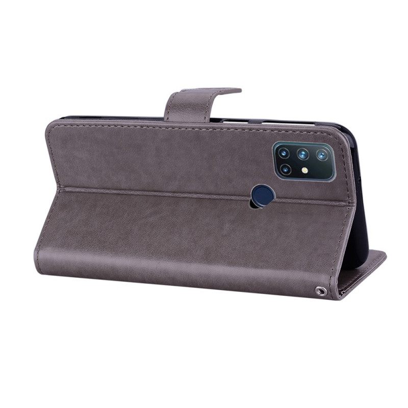Flip Case OnePlus Nord N10 Pöllömandala Ja Charm