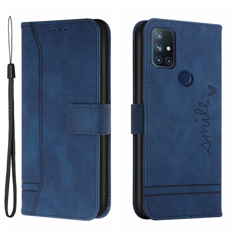 Kotelot OnePlus Nord N10 Smile Ja Lanyard