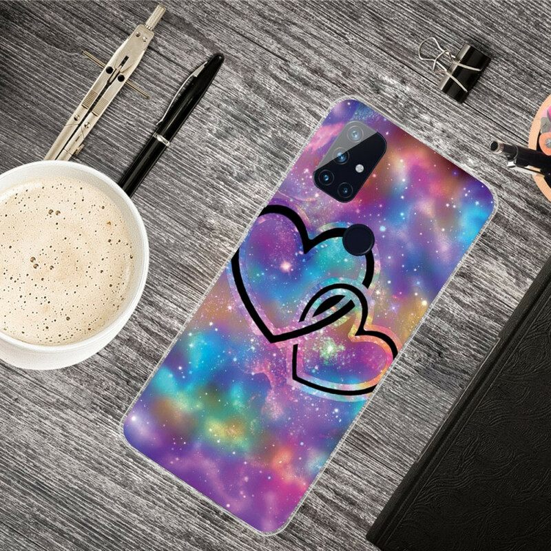 Kuori OnePlus Nord N10 Chaised Hearts