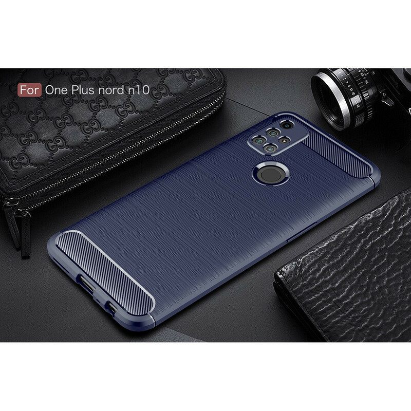 Kuori OnePlus Nord N10 Harjattu Hiilikuitu