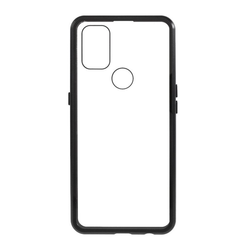 Kuori OnePlus Nord N10 Kaksipuolinen Magneettinen Karkaistu Lasi Ja Metalli