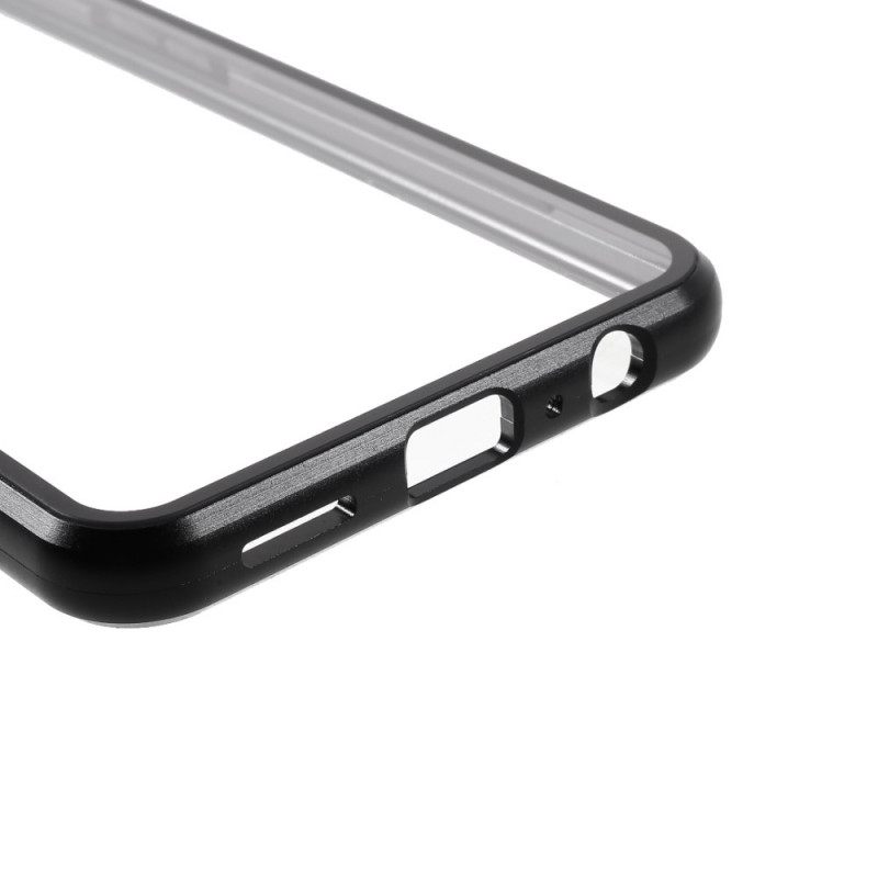 Kuori OnePlus Nord N10 Kaksipuolinen Magneettinen Karkaistu Lasi Ja Metalli