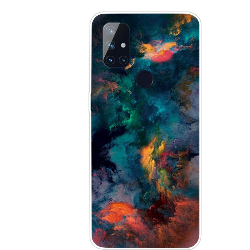 Kuori OnePlus Nord N10 Värikkäät Pilvet
