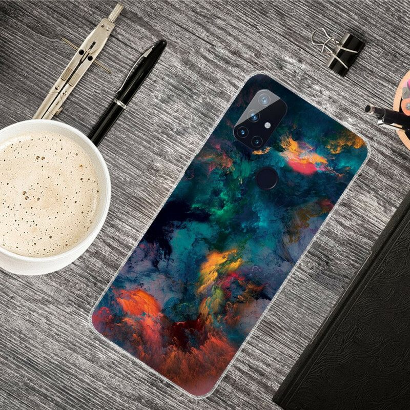 Kuori OnePlus Nord N10 Värikkäät Pilvet