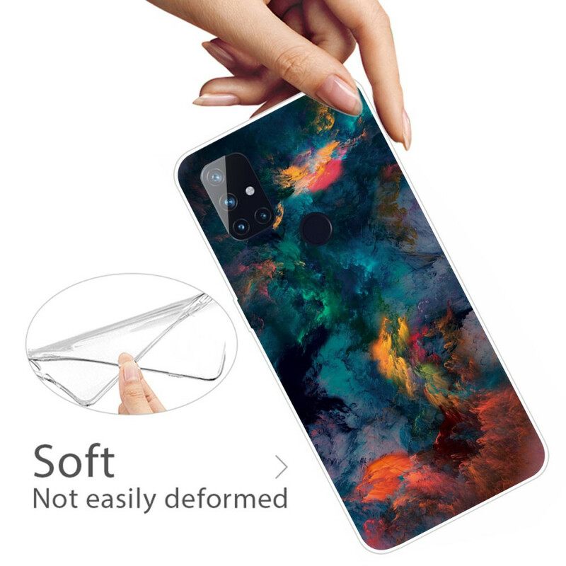 Kuori OnePlus Nord N10 Värikkäät Pilvet