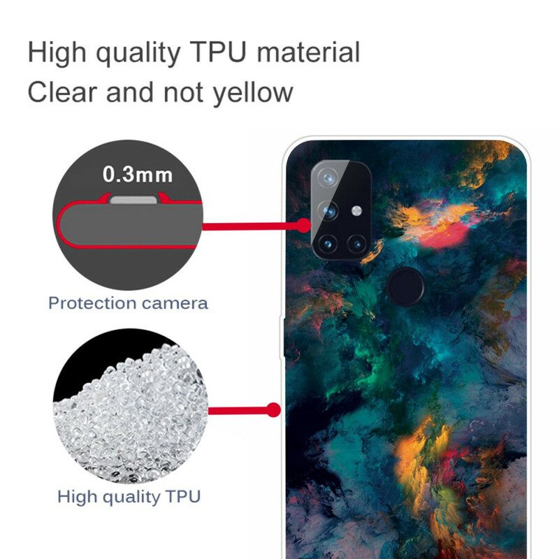 Kuori OnePlus Nord N10 Värikkäät Pilvet