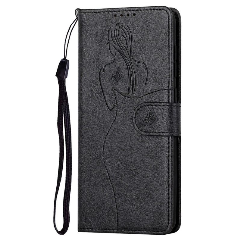 Nahkakotelo OnePlus Nord N10 Faux Leather Silhouette
