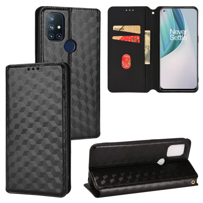 Puhelinkuoret OnePlus Nord N10 Kotelot Flip Diamond Leather Effect