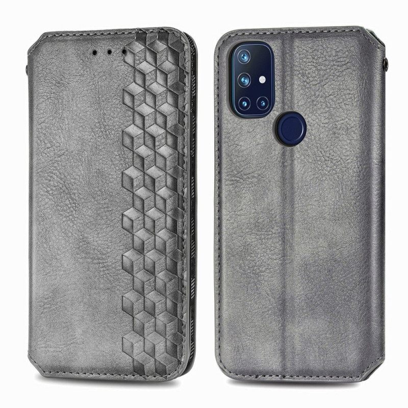 Puhelinkuoret OnePlus Nord N10 Kotelot Flip Diamond Texture Leather Effect