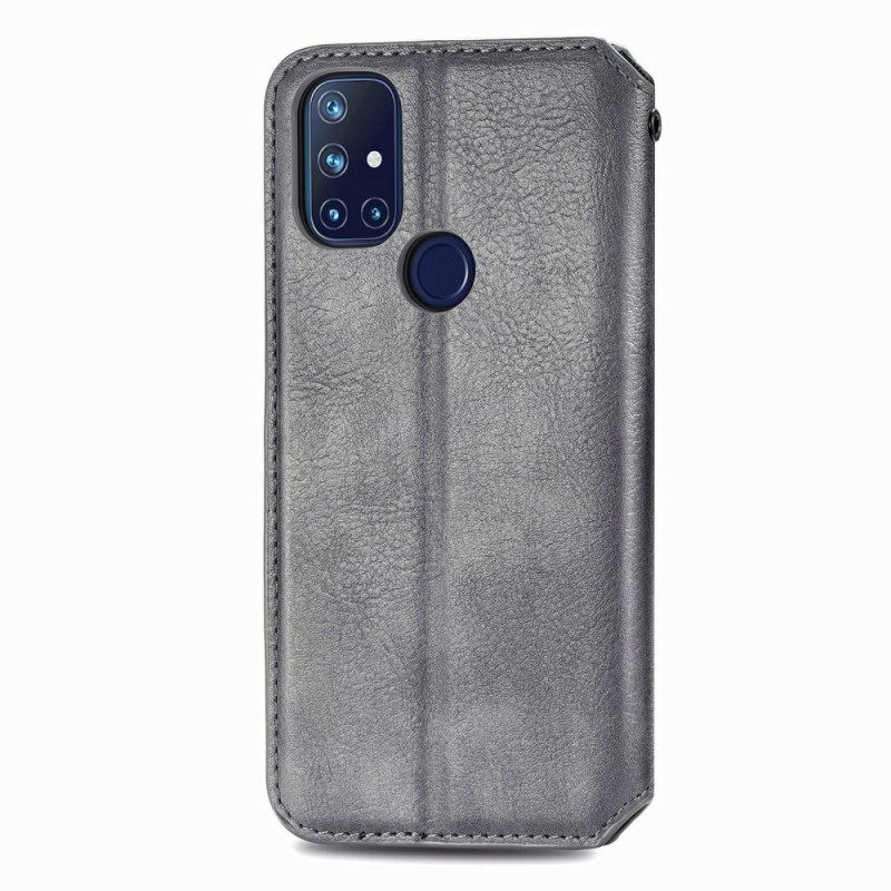 Puhelinkuoret OnePlus Nord N10 Kotelot Flip Diamond Texture Leather Effect