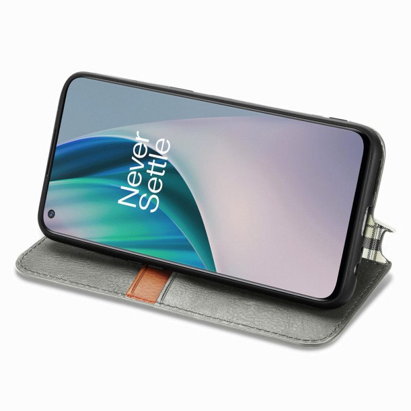 Puhelinkuoret OnePlus Nord N10 Kotelot Flip Diamond Texture Leather Effect