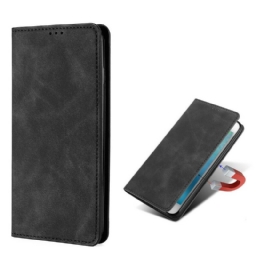 Puhelinkuoret OnePlus Nord N10 Kotelot Flip Silky Touch Nahkaefekti