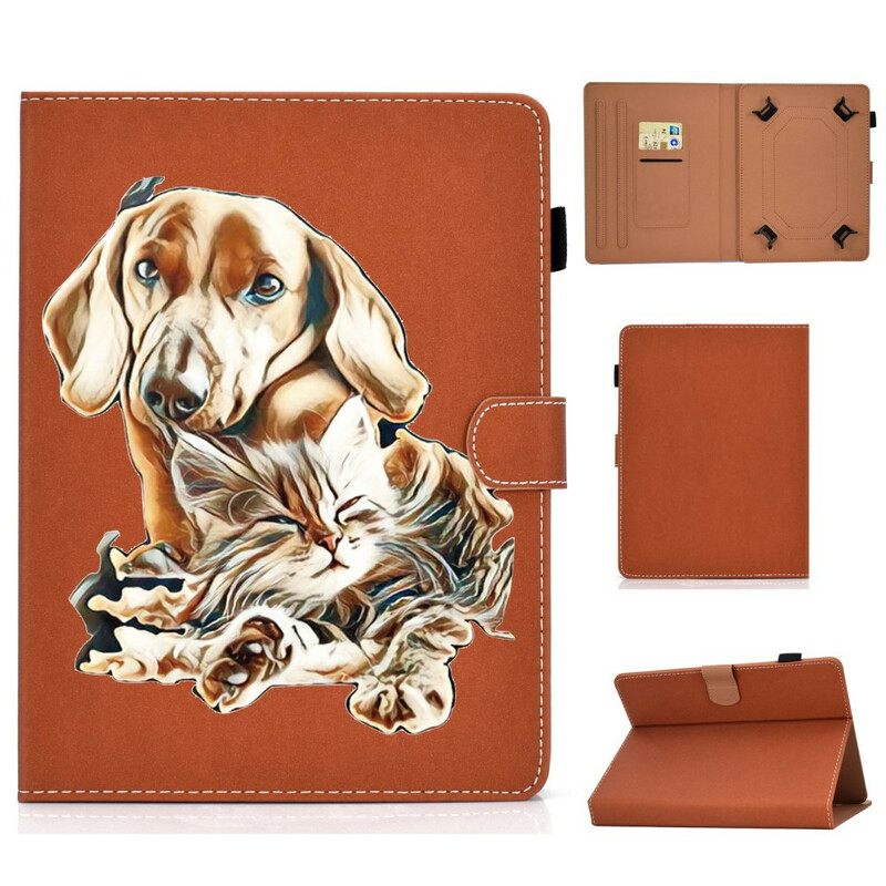 Flip Case Samsung Galaxy Tab A 8" (2019) Koira Ja Kissa