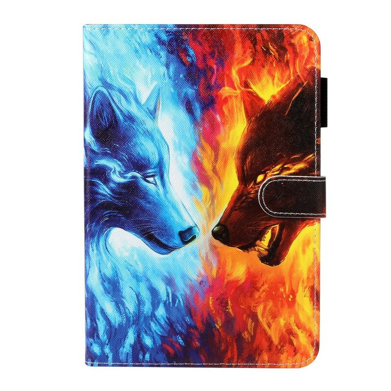 Kotelot Samsung Galaxy Tab A 8" (2019) Fire And Ice Wolf