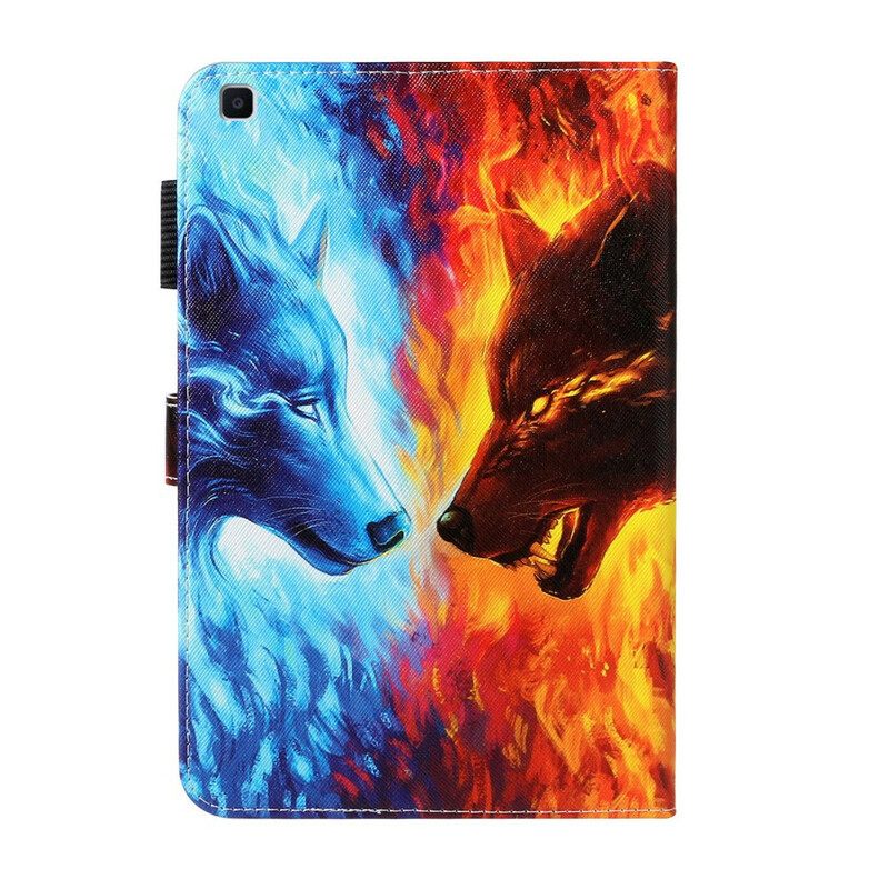 Kotelot Samsung Galaxy Tab A 8" (2019) Fire And Ice Wolf
