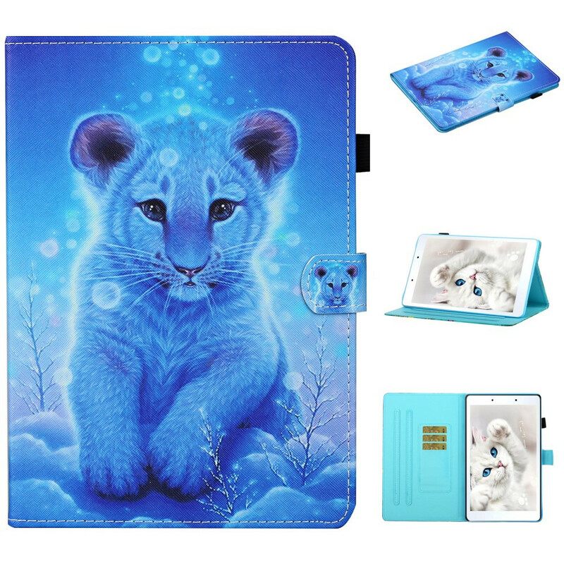 Nahkakotelo Samsung Galaxy Tab A 8" (2019) Snow Tiger