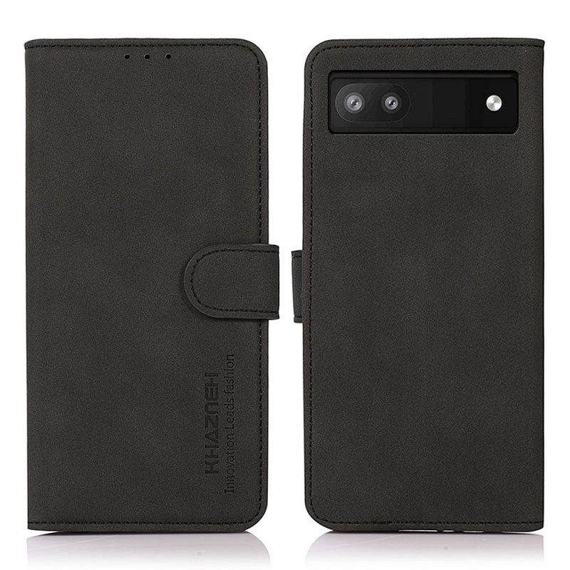 Flip Case Google Pixel 6A Khazneh Muotinahkaefekti