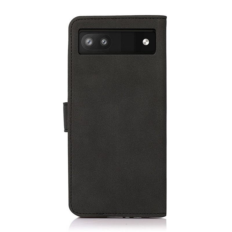 Flip Case Google Pixel 6A Khazneh Muotinahkaefekti
