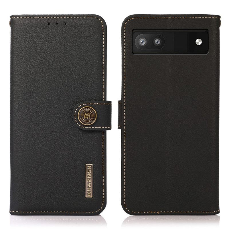 Kotelot Google Pixel 6A Aito Nahka Khazneh Rfid