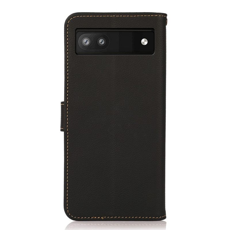 Kotelot Google Pixel 6A Aito Nahka Khazneh Rfid
