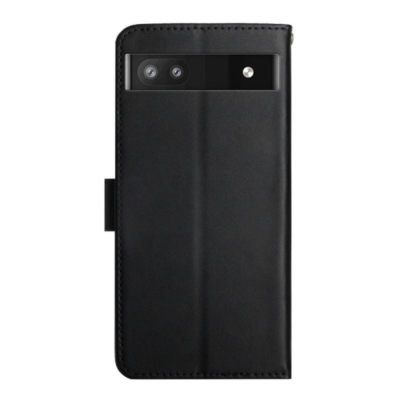 Kotelot Google Pixel 6A Aito Nappan Nahka