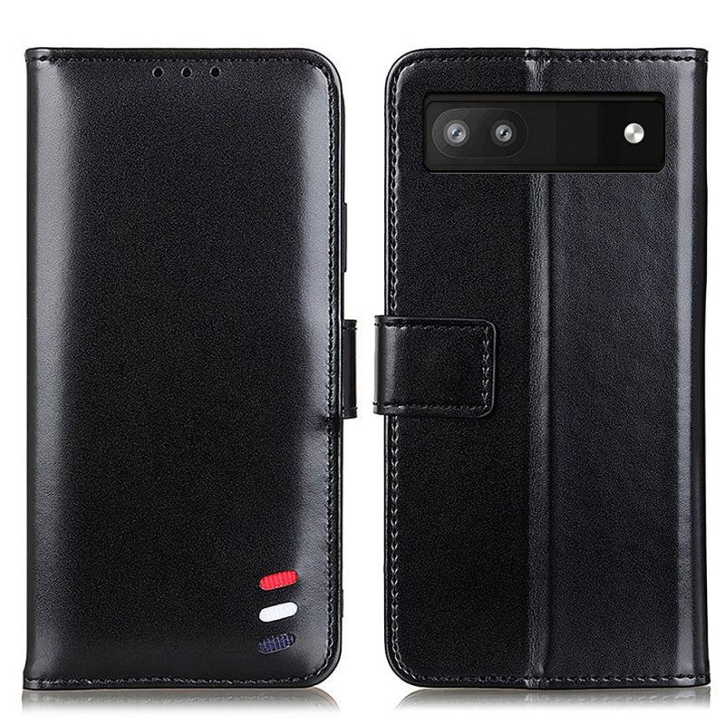 Kotelot Google Pixel 6A Tricolor Leather Effect