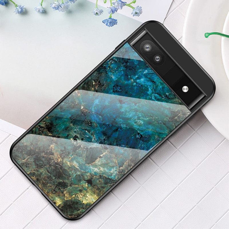 Kuori Google Pixel 6A Marble Tempered Glass
