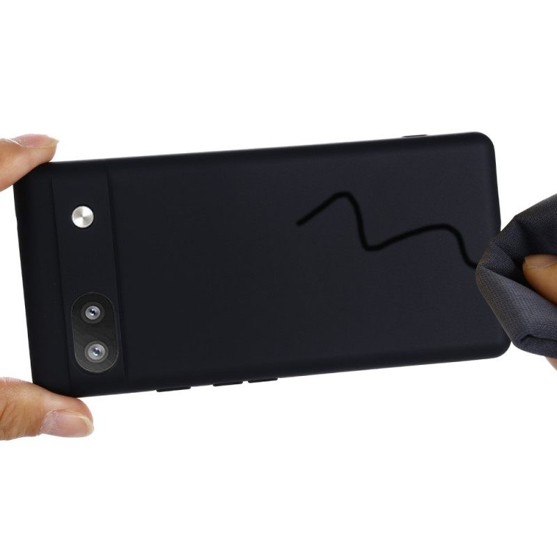 Kuori Google Pixel 6A Suojaketju Kuori Nestemäinen Silikonihihna