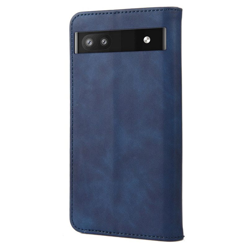 Puhelinkuoret Google Pixel 6A Kotelot Flip Bicolor Signature