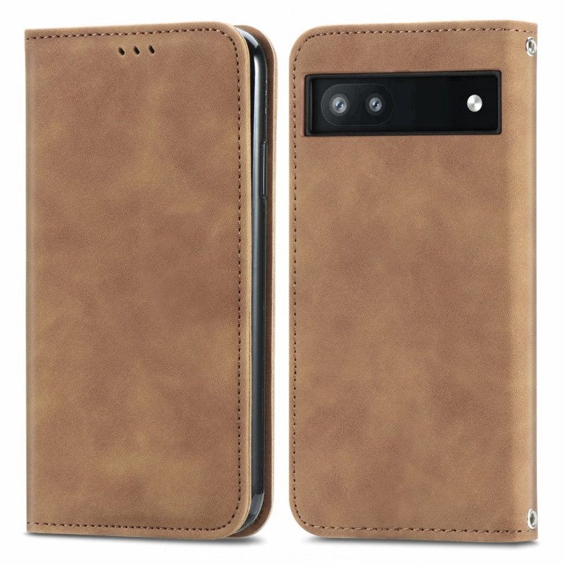 Puhelinkuoret Google Pixel 6A Kotelot Flip Vintage Sarja