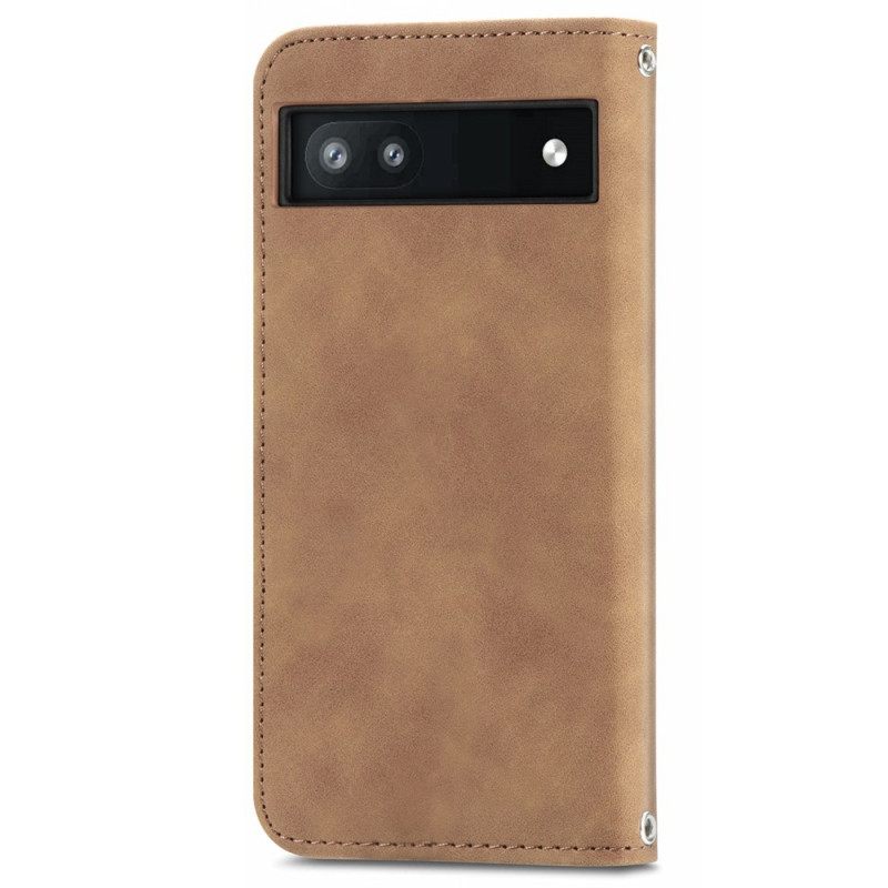 Puhelinkuoret Google Pixel 6A Kotelot Flip Vintage Sarja