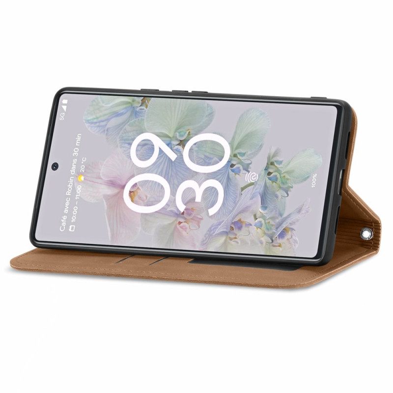 Puhelinkuoret Google Pixel 6A Kotelot Flip Vintage Sarja