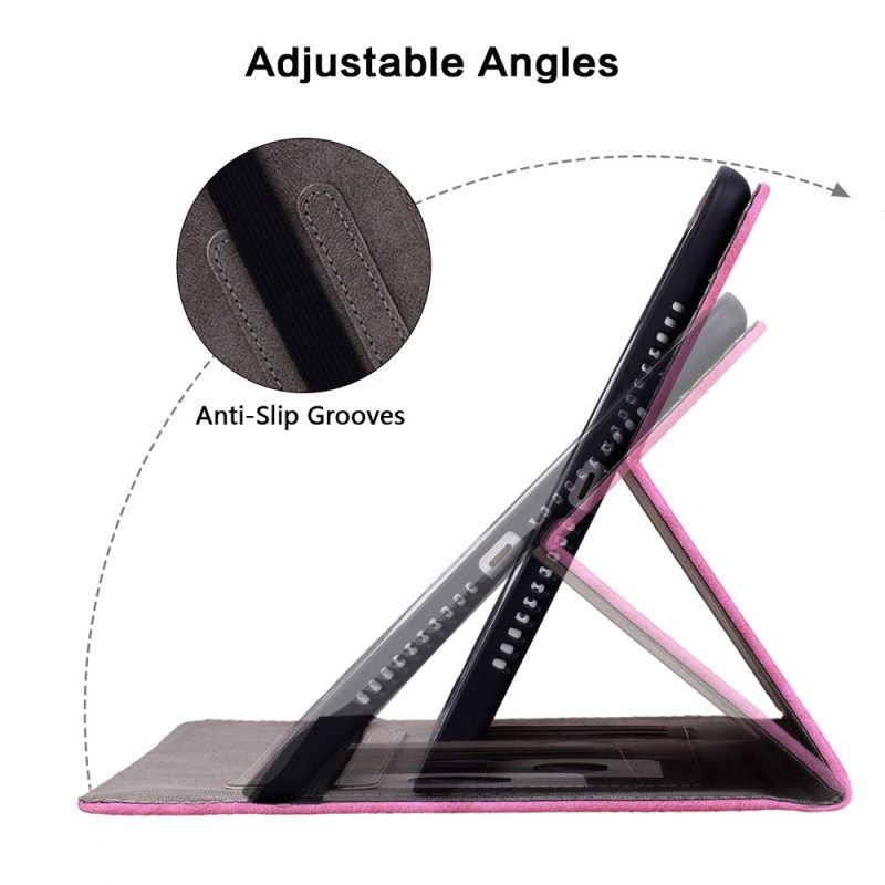 Kotelot Xiaomi Pad 6 Pro Vaaleanpunainen Nahkaefekti