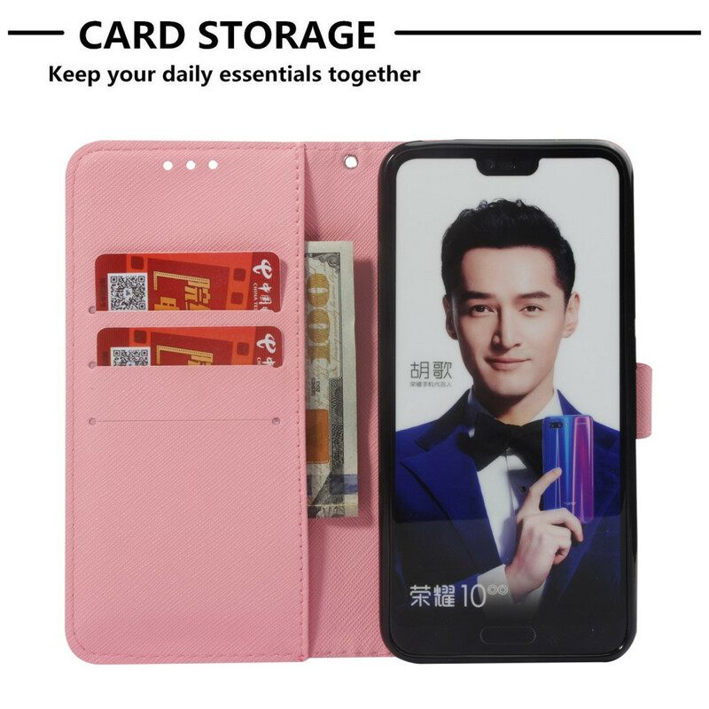 Kotelot Honor 10 Red Butterflies