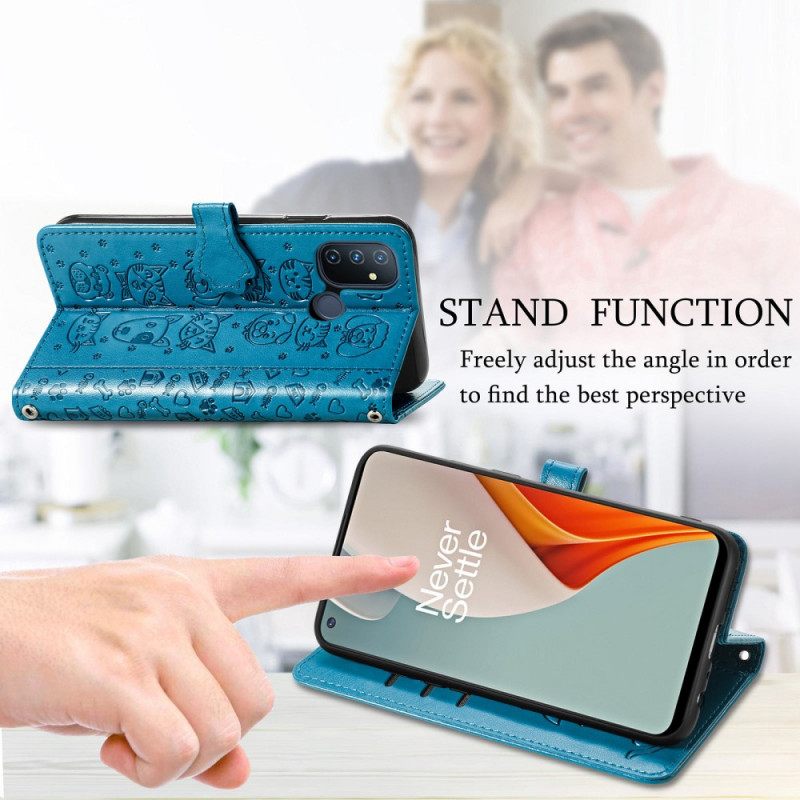 Kotelot OnePlus Nord N100 Animated Animals
