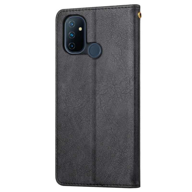 Kotelot OnePlus Nord N100 Faux Leather Silhouette